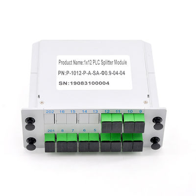 PLC C112SA do cabo 1x12 do divisor do cabo ótico do equipamento 1650nm de FTTH