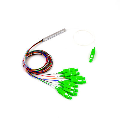 Manutenção programada G657A1 do divisor 1x8 do PLC da fibra ótica das telecomunicações de CATV mini