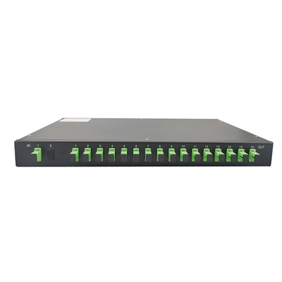 divisor do PLC da fibra ótica da montagem em rack de 1x16 1U para a telecomunicação