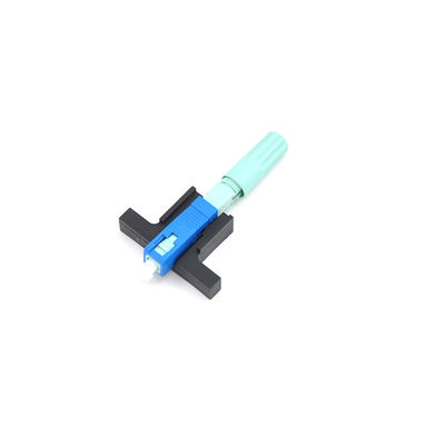 O conector montável do cabo de remendo da fibra datilografa a Sc Anatel o cabo liso