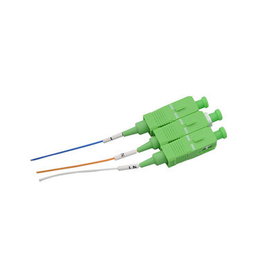 Conector de aço do Sc do divisor 1x2 1650nm da fibra ótica de Gpon do tubo