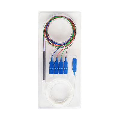 4 poder ótico 1550nm G657A1 tubular de aço do divisor da fibra da maneira 1x4