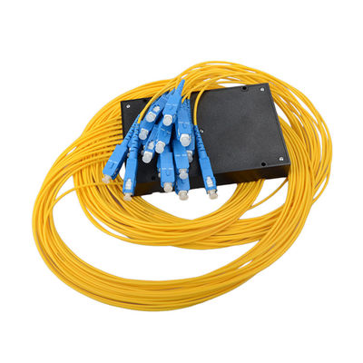 Conector do divisor FC LC do PLC da fibra ótica de Pon da caixa do Abs Singlemode