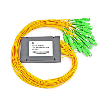 Único plástico preto do módulo da gaveta do divisor 3.0mm do PLC da fibra ótica do modo A132