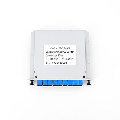 Do conector ótico do UPC do divisor de Gpon 1x8 do cartão da gaveta baixo PDL