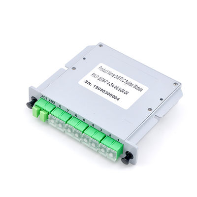 Introdução multimodo do cartão da gaveta da caixa do Plc LGX do divisor da fibra ótica do ABS 2x8