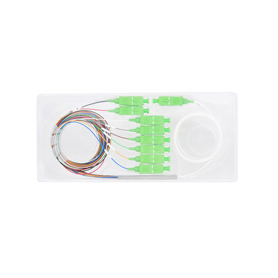 Manutenção programada G657A1 do divisor 1x8 do PLC da fibra ótica das telecomunicações de CATV mini