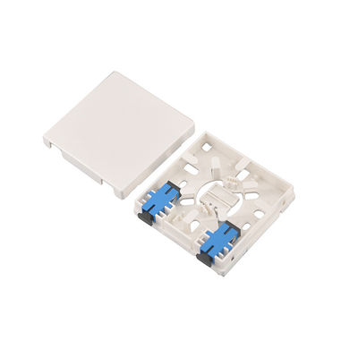 soquete de parede da placa dianteira da caixa terminal 86 da fibra ótica dos portos de 18mm Ftth 2