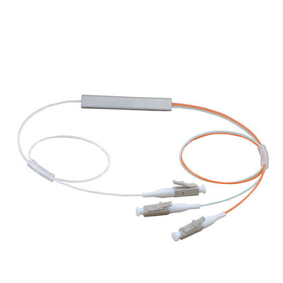 Seção da virola do divisor FTTH do PLC da fibra ótica do cabo de OM2 1x2