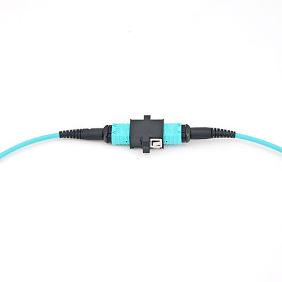 Aqua W Mtp ao adaptador da fibra ótica da flange de montagem do adaptador OM3 do Lc