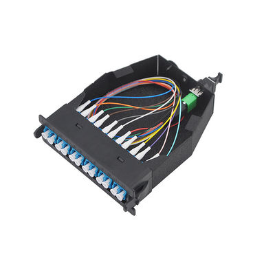 Conector padrão frente e verso da caixa das fibras LGX do cabo de remendo MTP de OM3 MPO LC 12