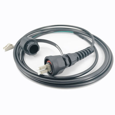 Cabo de remendo IP67 frente e verso da fibra ótica de ODVA Mpo DX impermeável