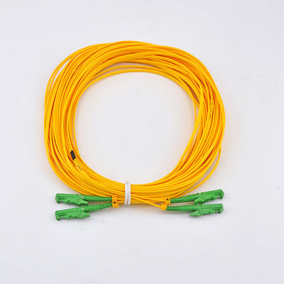 Modo simples de cabo de remendo do Sc Lc do cabo de remendo 3m da fibra ótica E2000 UPC único