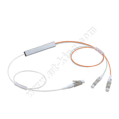 Divisor de aço do PLC do tubo da fibra compacta de FTTH OM3 1x2