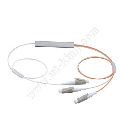 Divisor de aço do PLC do tubo da fibra compacta de FTTH OM3 1x2