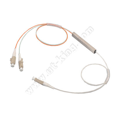 Divisor de aço do PLC do tubo da fibra compacta de FTTH OM3 1x2
