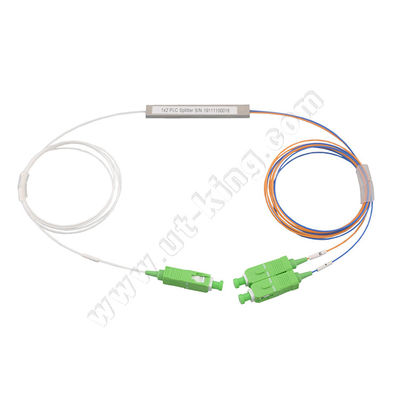 Divisor do PLC da fibra 1x2 de FTTH mini com conector de SC/APC