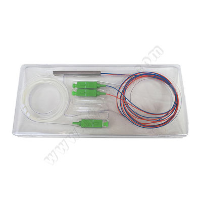 Divisor do PLC da fibra 1x2 de FTTH mini com conector de SC/APC